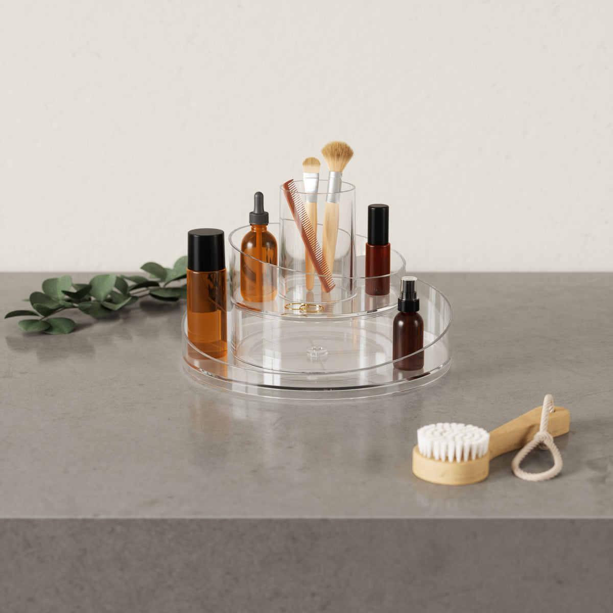 CASCADA - Organiseur de salle bain 9 plateaux rotatifs