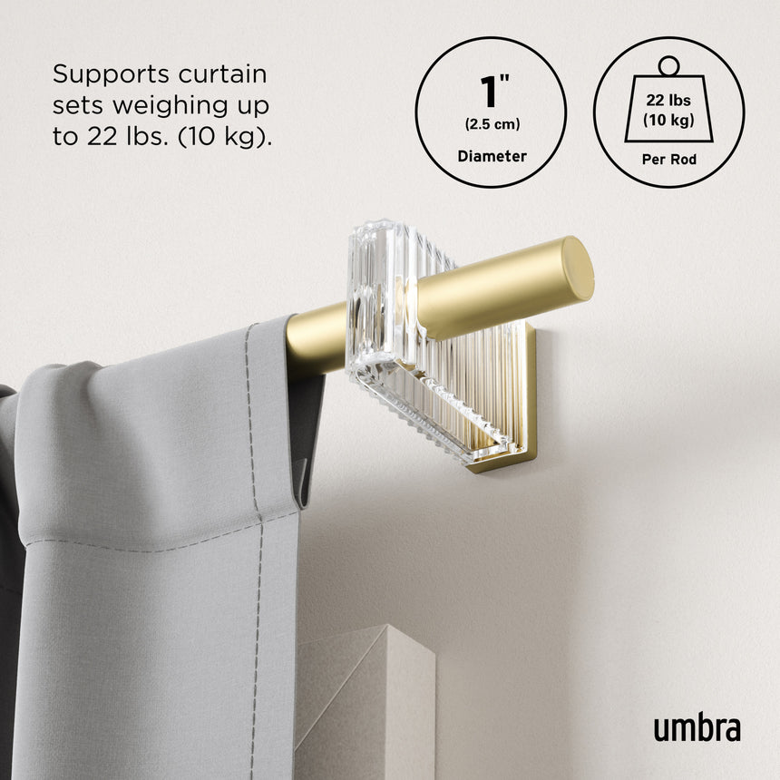 | color: Gold | size: 42-120" (107-305 cm) | diameter: 1" (2.5 cm)