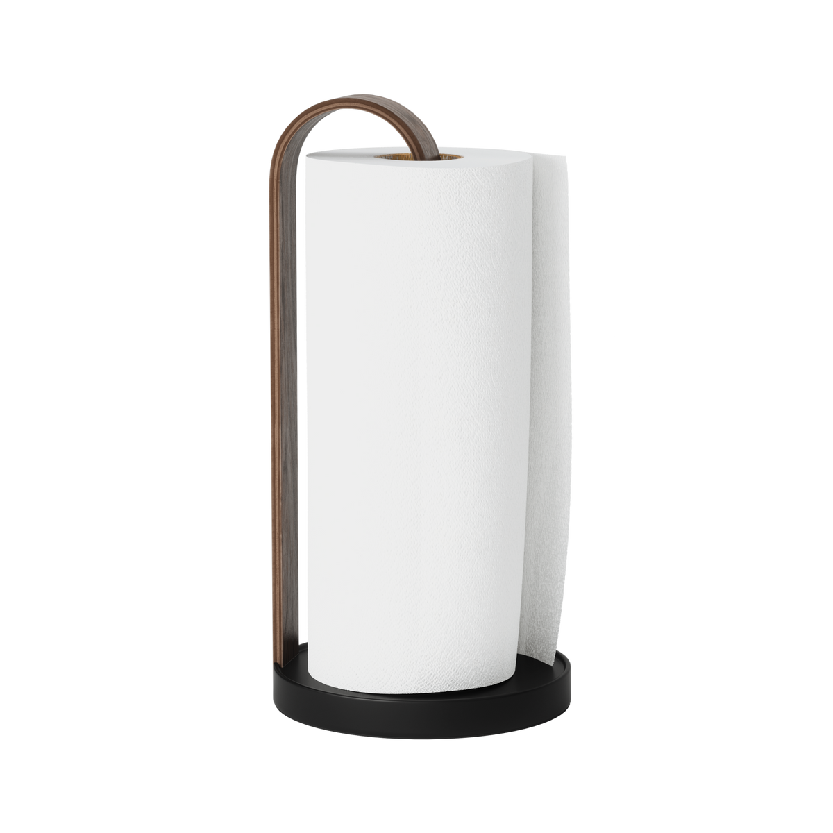 Paper Towel Holders | color: Black-Walnut