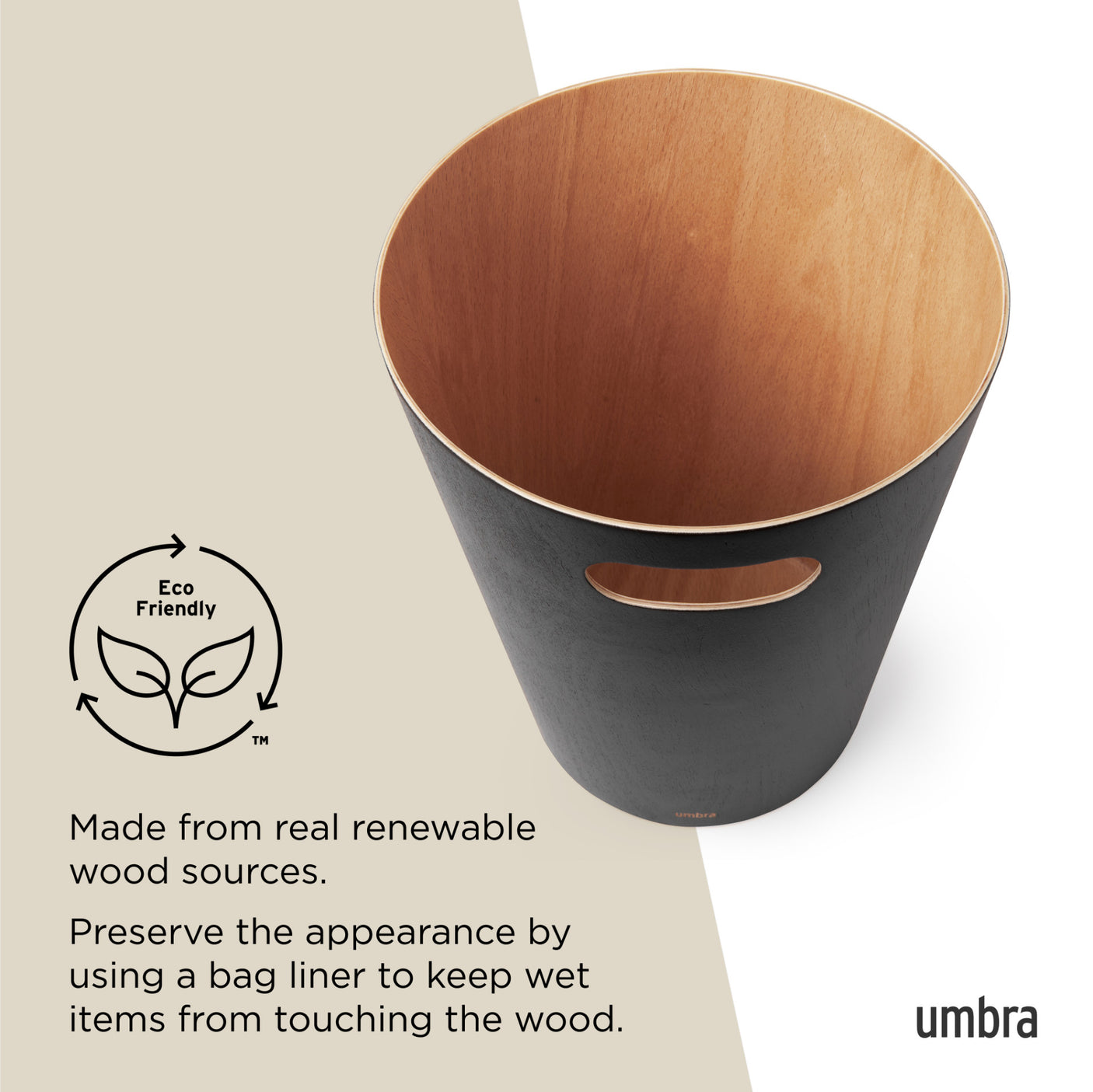 Bathroom Trash Cans | color: Black