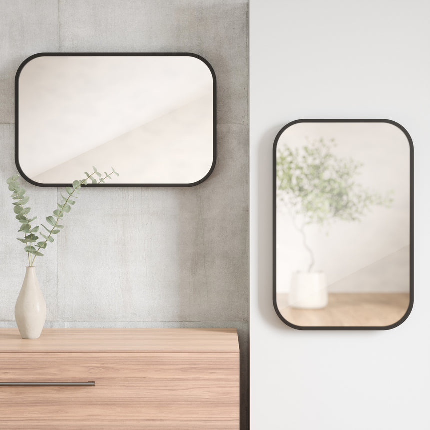 Wall Mirrors | color: Black | size: 24x36" (61x91 cm)