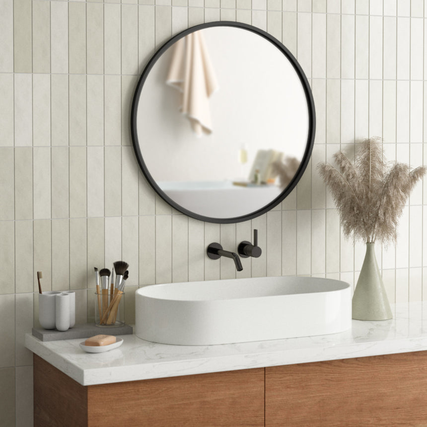 Wall Mirrors | color: Black | size: 24" (61 cm)