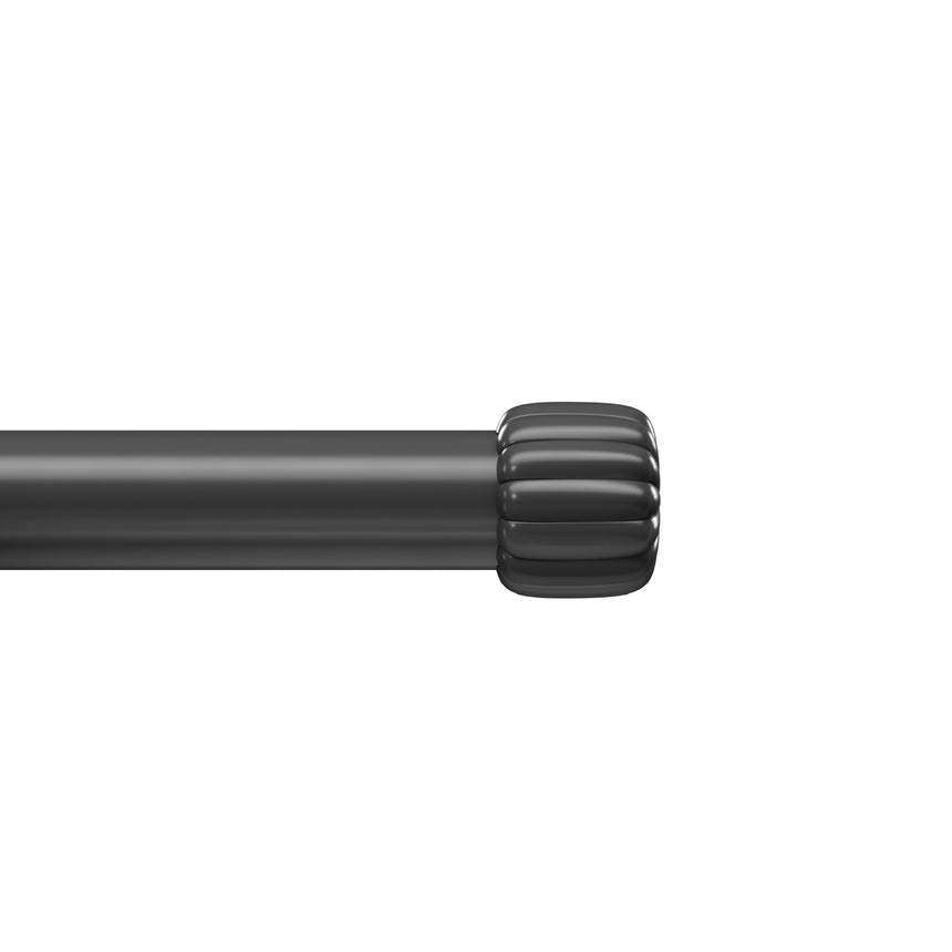 Single Curtain Rods | color: Matte-Black | size: 66-120" (168-305 cm) | diameter: 1" (2.5 cm)