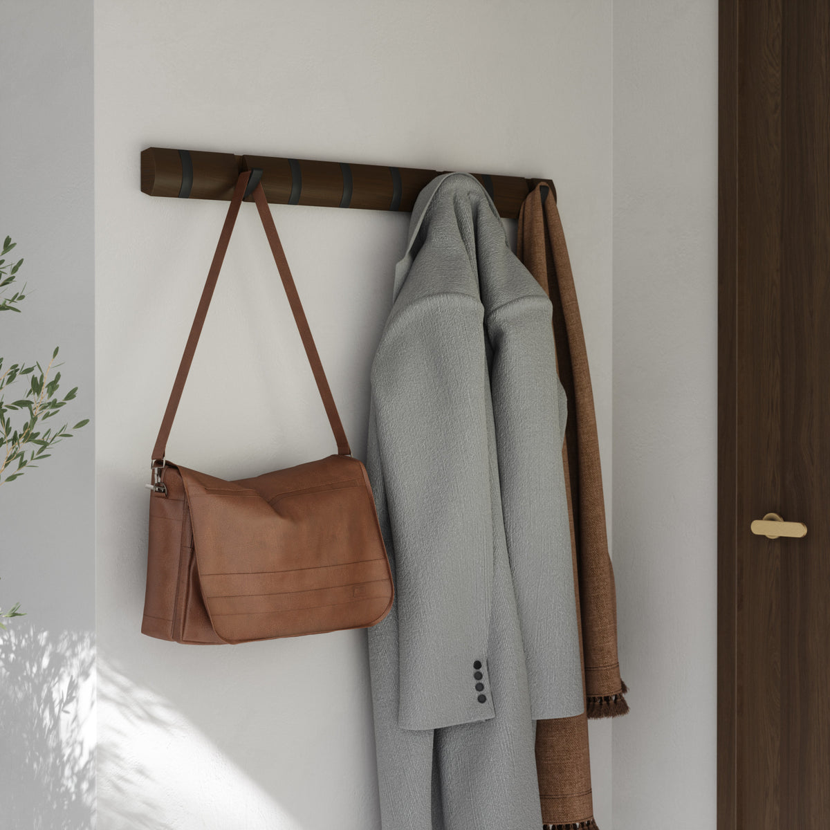 Wall Hooks | color: Black-Walnut | Hover