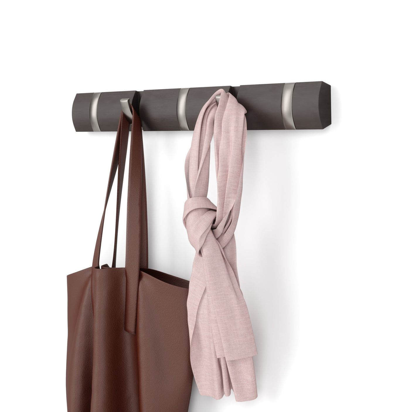 Wall Hooks | color: Driftwood-Nickel