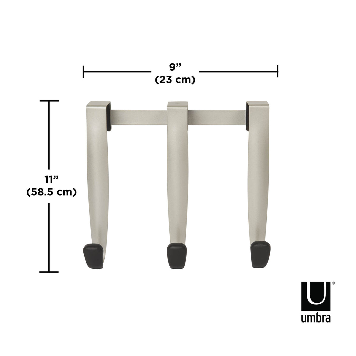 Over The Door Hooks | color: Black-Nickel