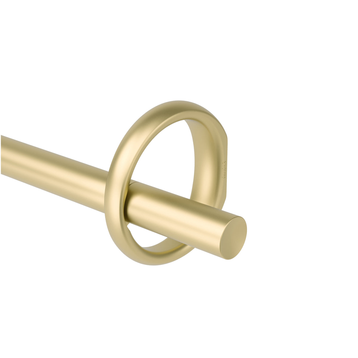Single Curtain Rods | color: Gold | size: 42-120" (107-305 cm) | diameter: 1" (2.5 cm)