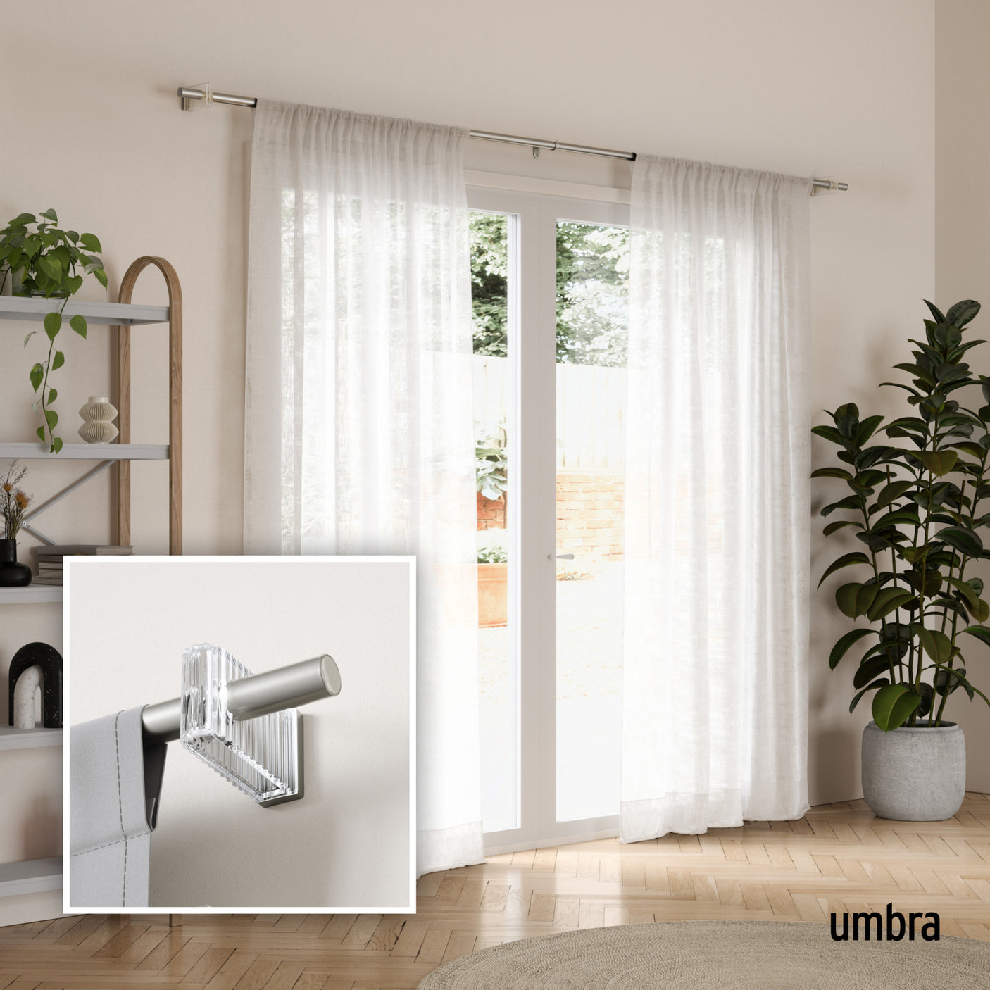 | color: Nickel-Steel | size: 42-120" (107-305 cm) | diameter: 1" (2.5 cm)