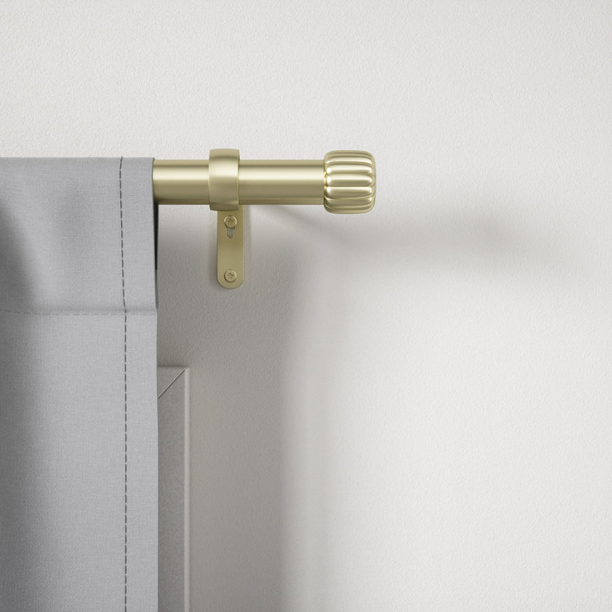 Single Curtain Rods | color: Gold | size: 66-120" (168-305 cm) | diameter: 1" (2.5 cm) | Hover