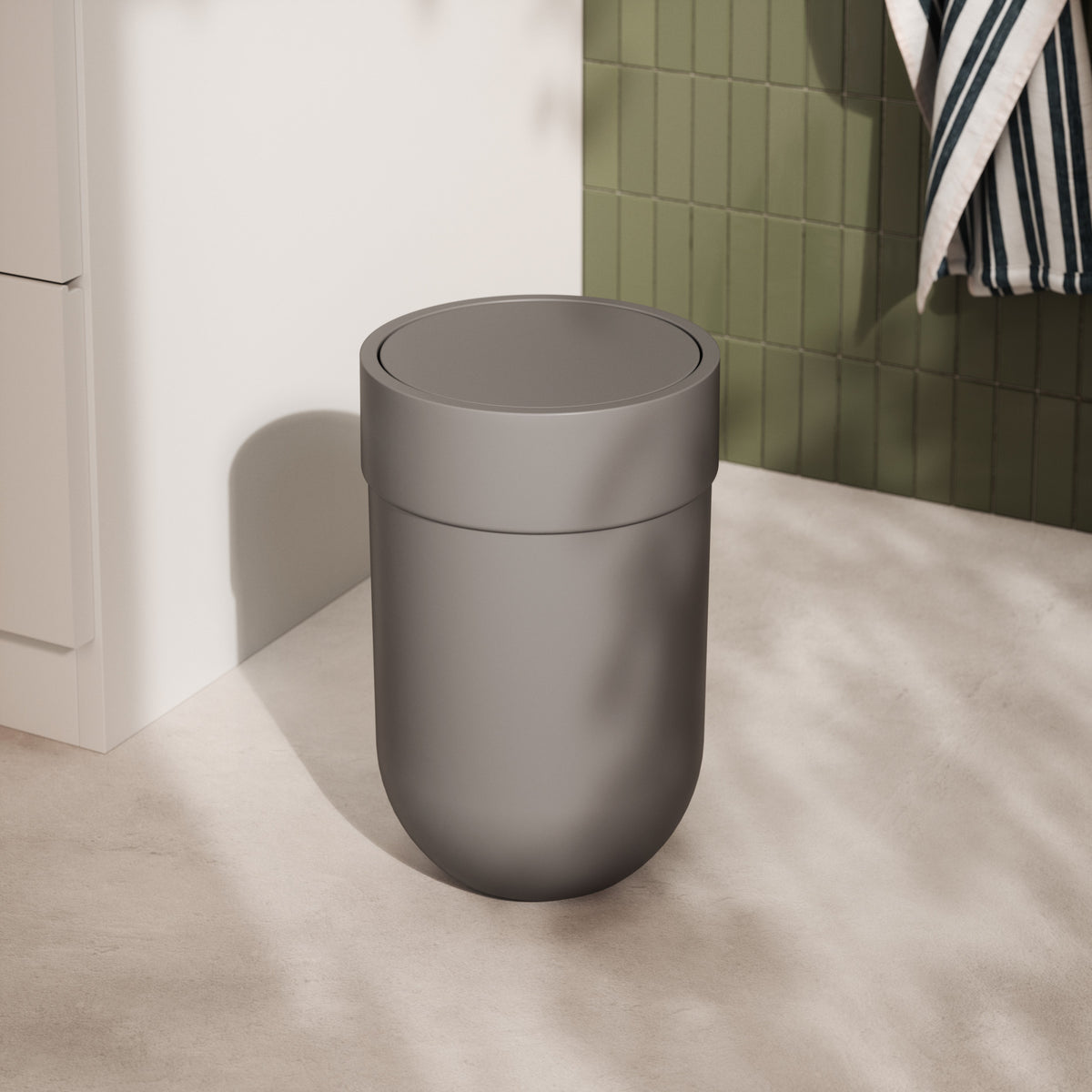 Bathroom Trash Cans | color: Grey | Hover