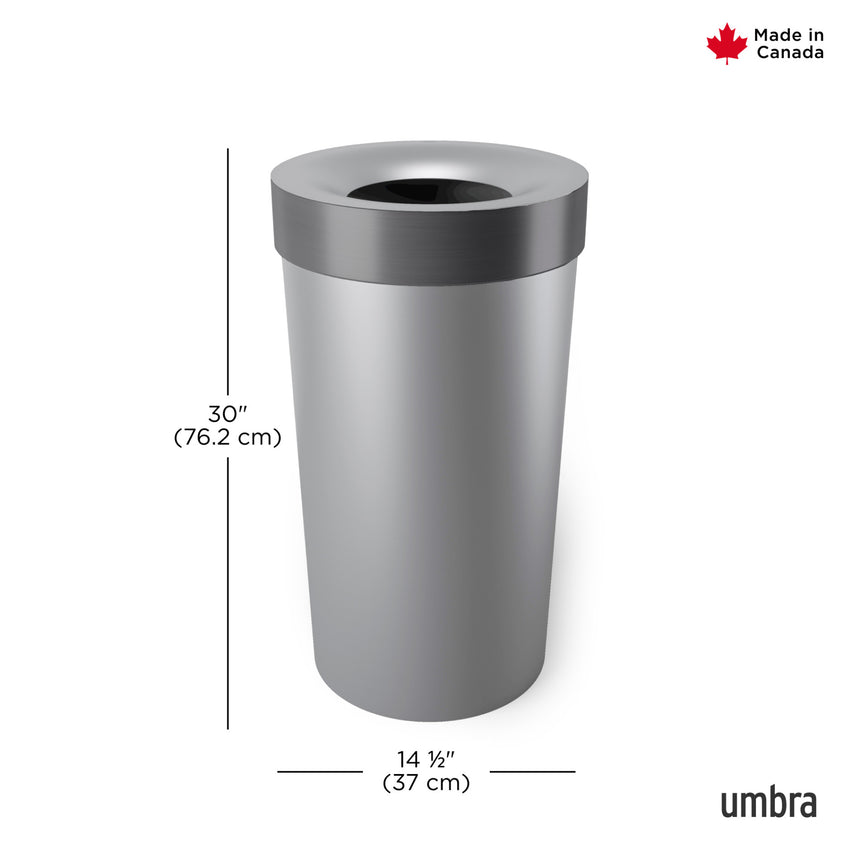 Kitchen Trash Cans | color: Grey-Nickel