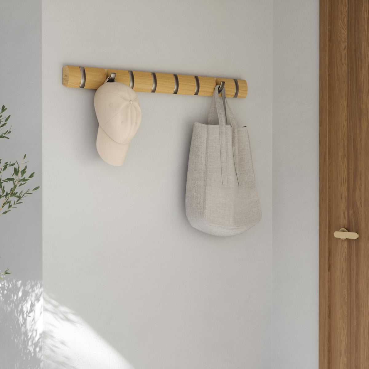 Wall Hooks | color: Natural-Nickel | Hover