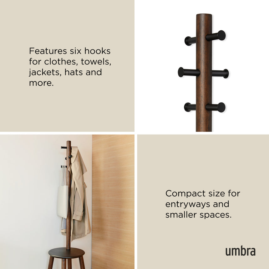Coat Racks & Valets | color: Black-Walnut
