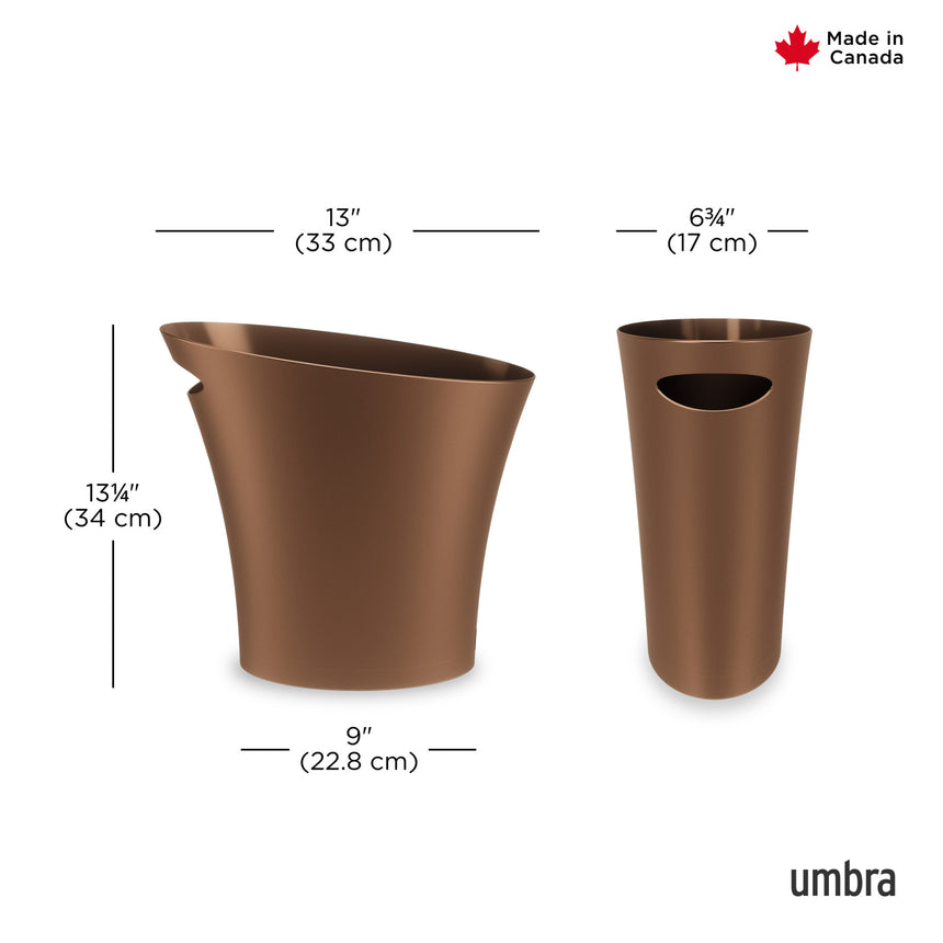 Bathroom Trash Cans | color: Bronze