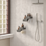Bacs de douche adhésifs Nami en matériaux marins, lot de 2