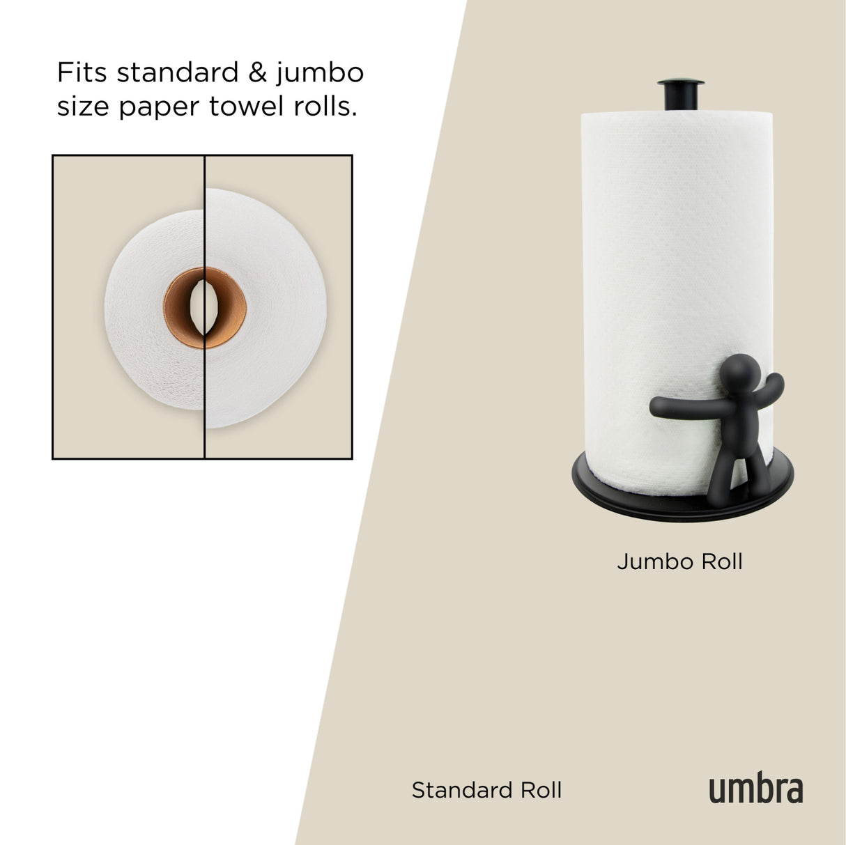 Countertop Paper Towel Holders | color: Black