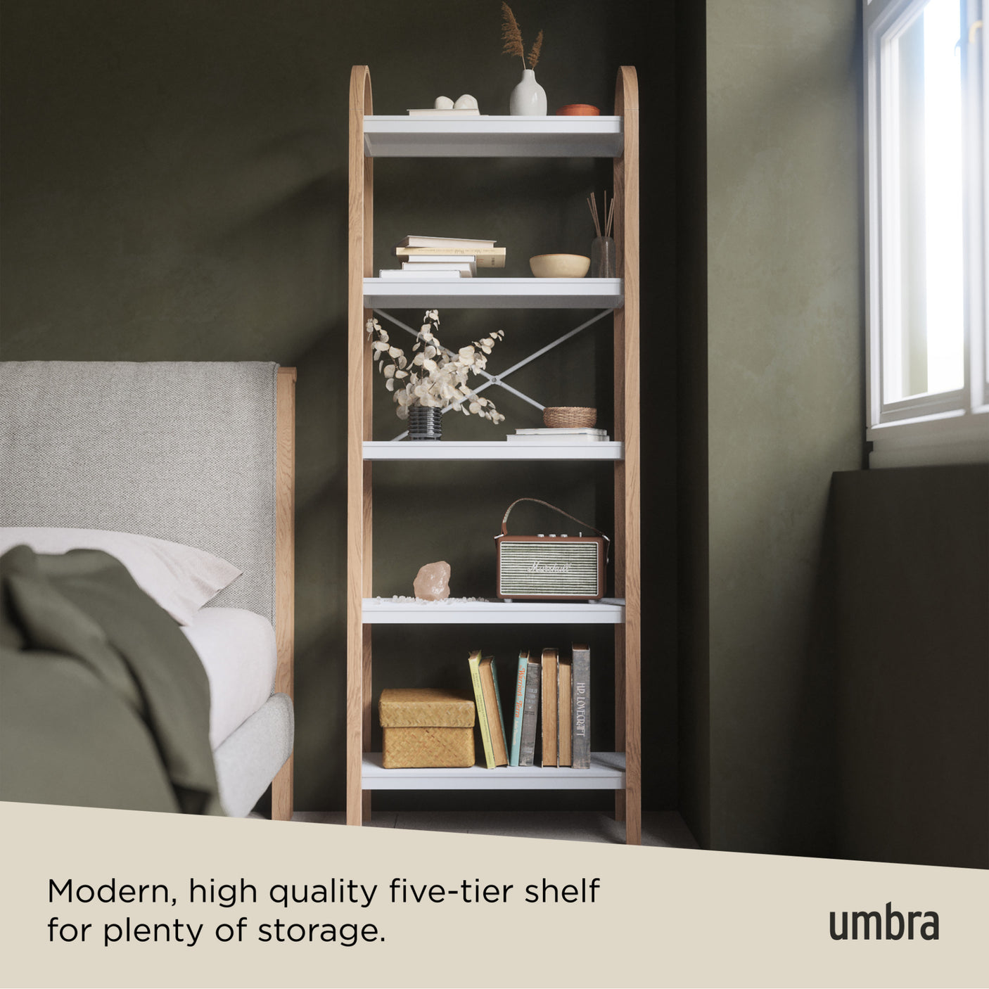 Shelves & Magazine Racks | color: White-Natural