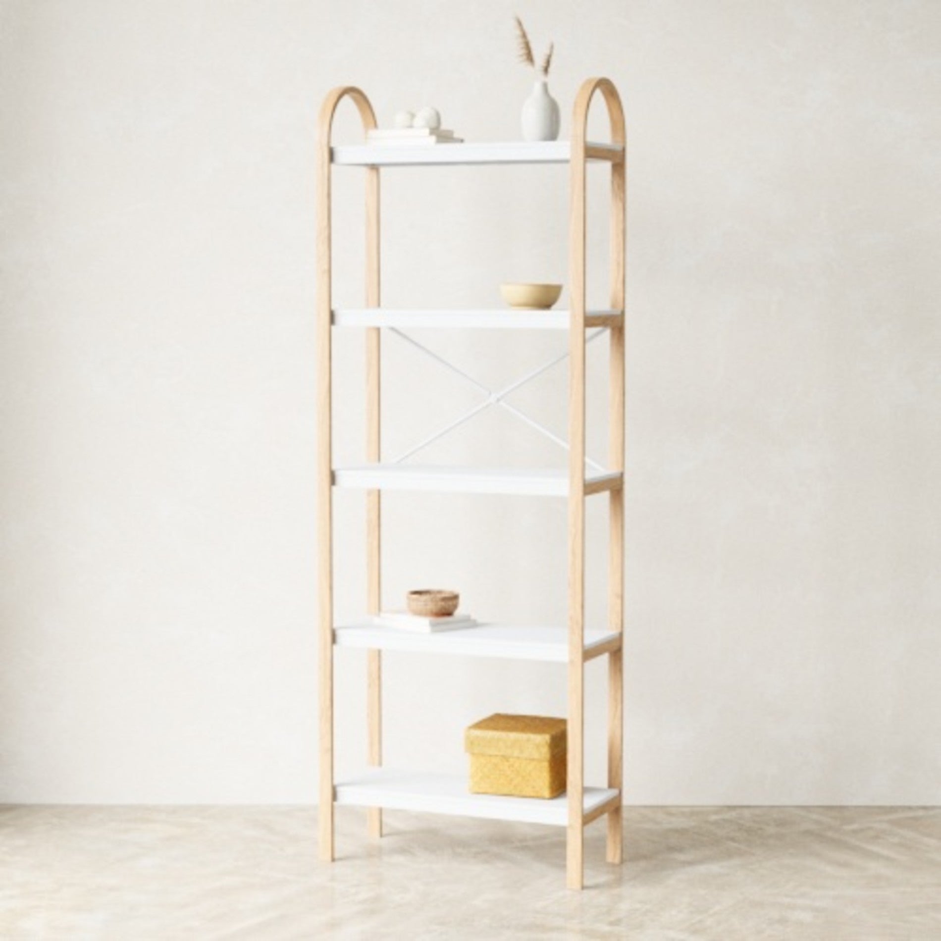 Bellwood Five Tier Shelf - Modern Freestanding Shelf Unit | Umbra