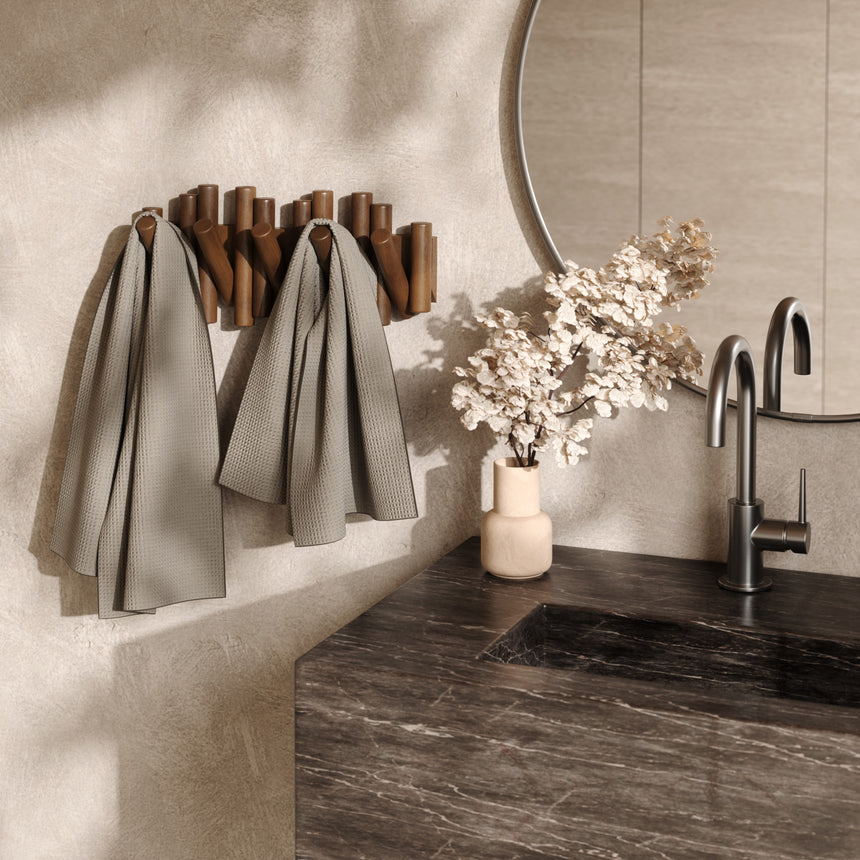 Wall Hooks | color: Aged-Walnut | size: 5-Hook