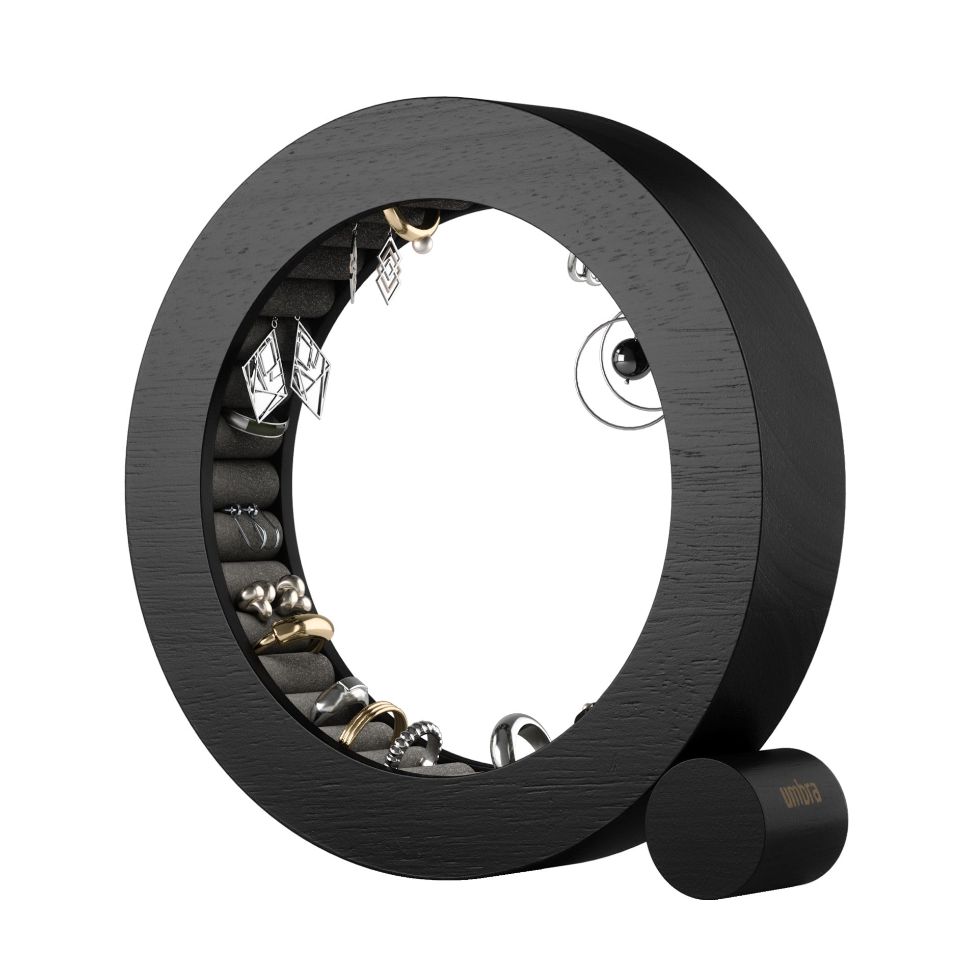 Umbra Ferris Schmuck-Organizer | Ring- & Ohrring-Halter Aus Metall Mit Chrom-Finish | Elegante Schmuckaufbewahrung