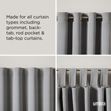 | color: Nickel-Steel | size: 42-120" (107-305 cm) | diameter: 1" (2.5cm)