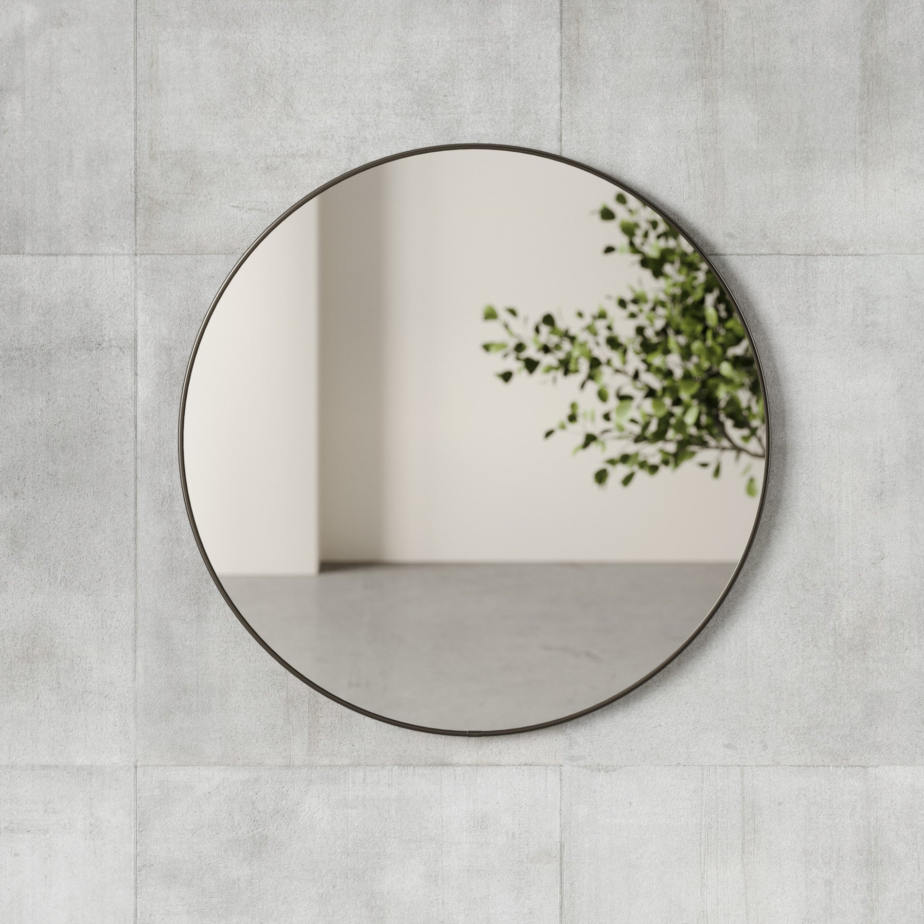 Modern Wall Mirror | Hubba Large Round Circle Mirror by Umbra Canada