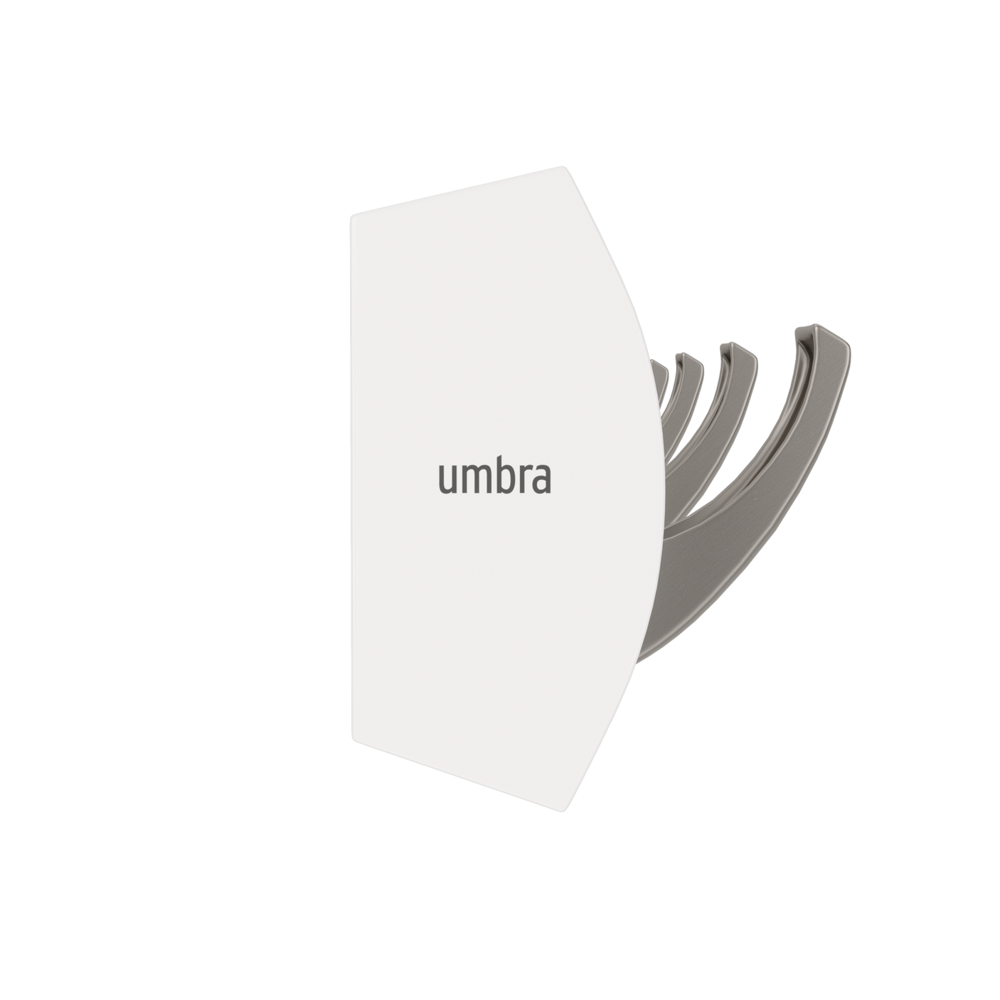 Wall Hooks | color: White-Nickel