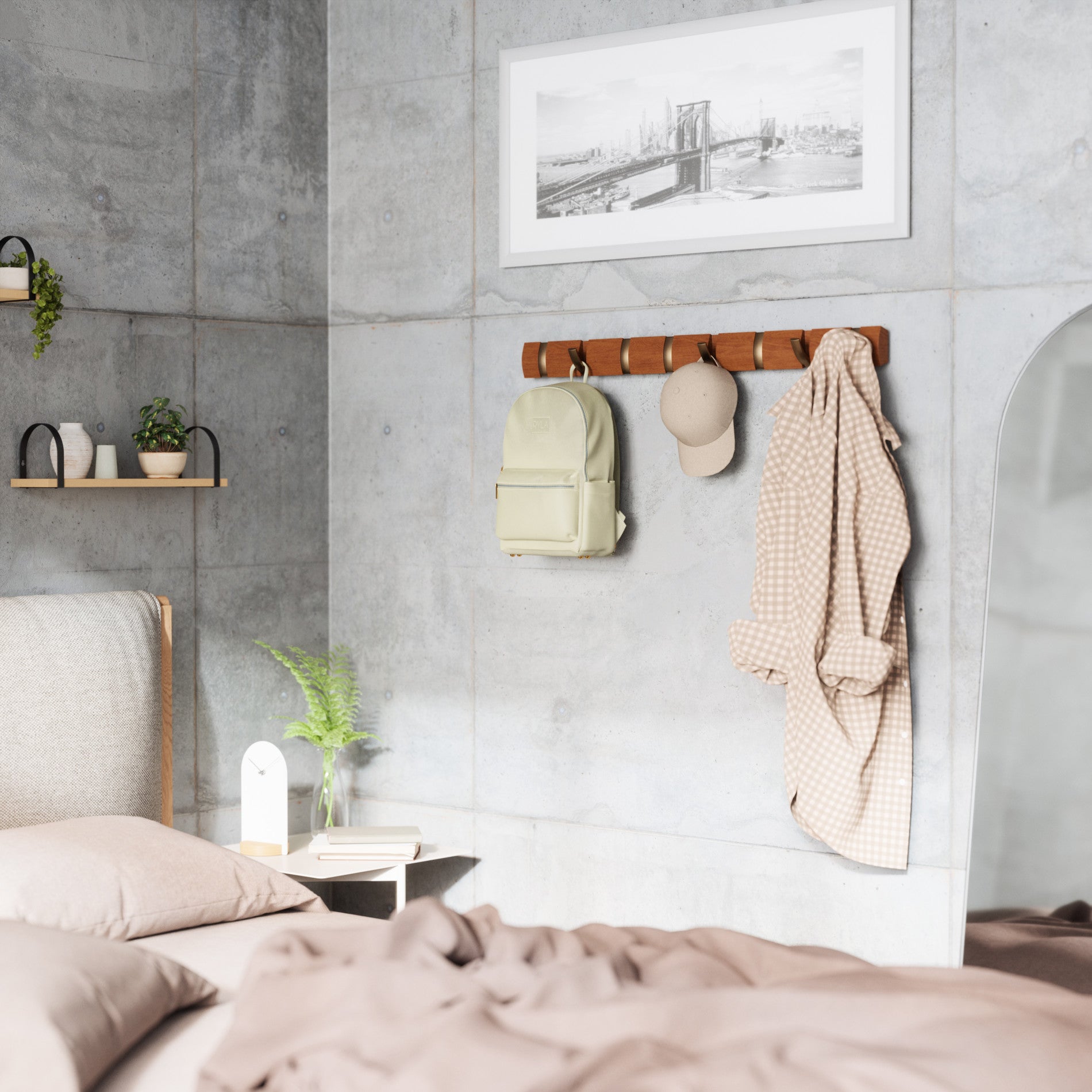 Flip 8 Wall Mounted Coat Rack | Umbra Canada