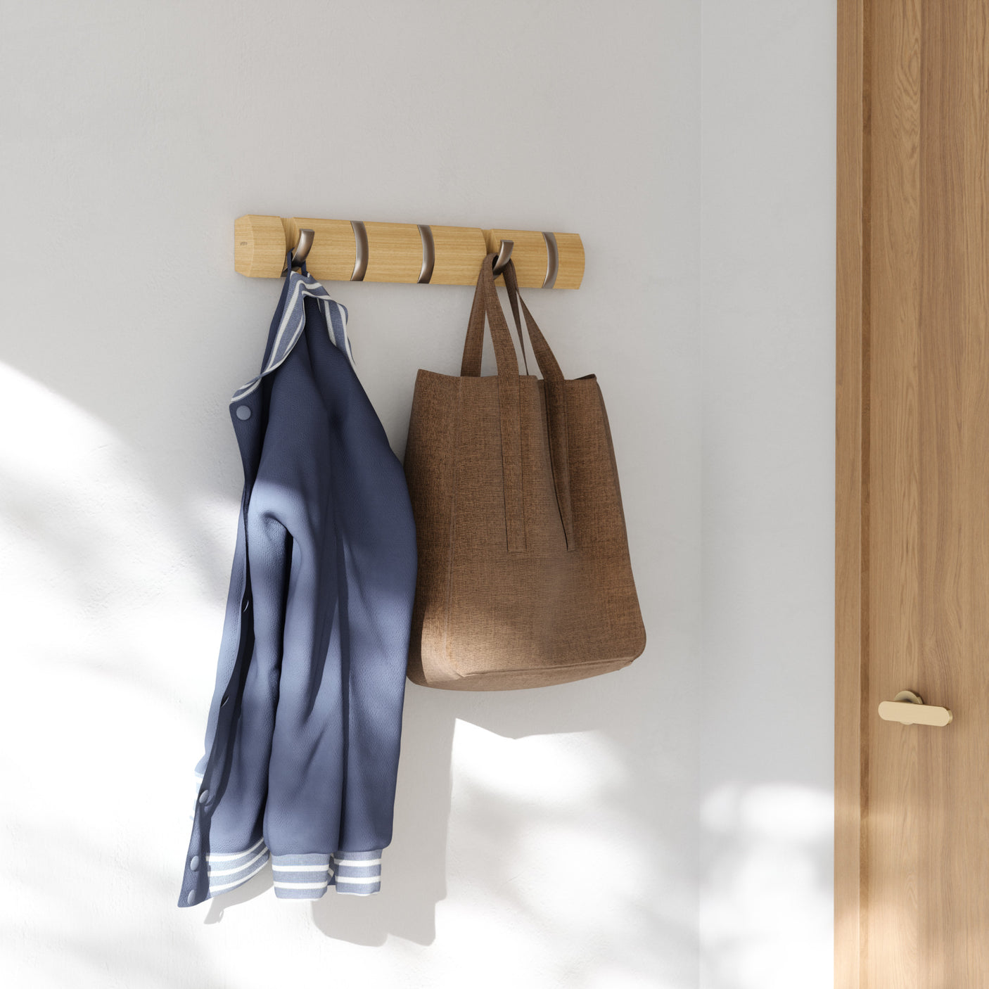 Wall Hooks | color: Natural-Nickel | Hover