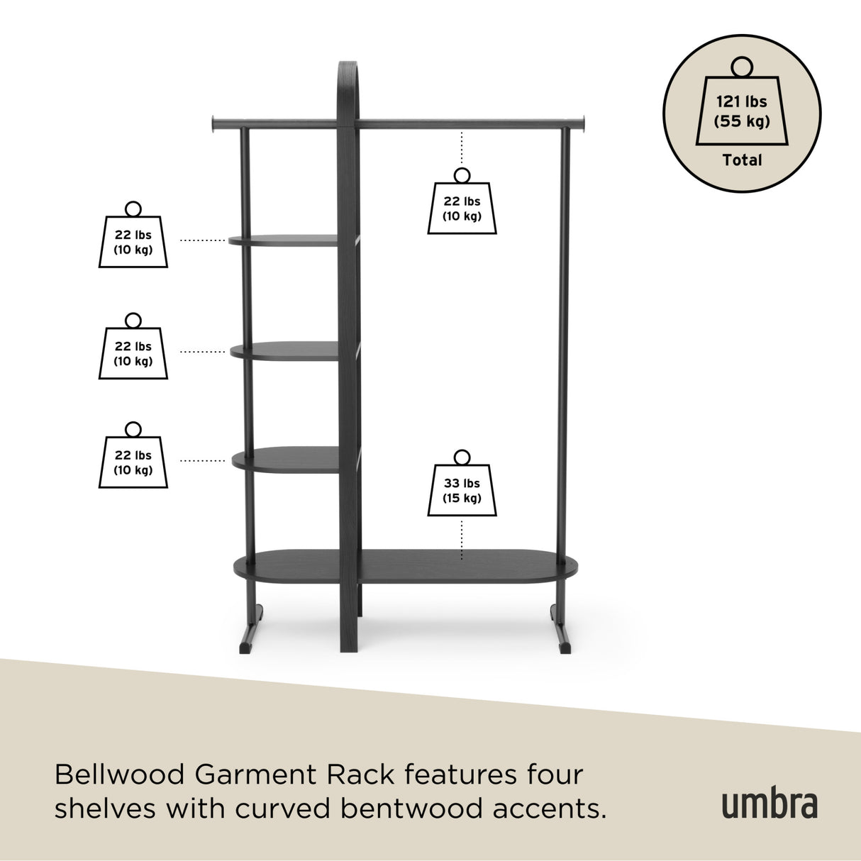 Garment Racks | color: Midnight Black