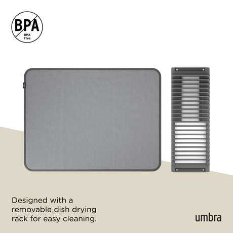 Dish Mats | color: Charcoal