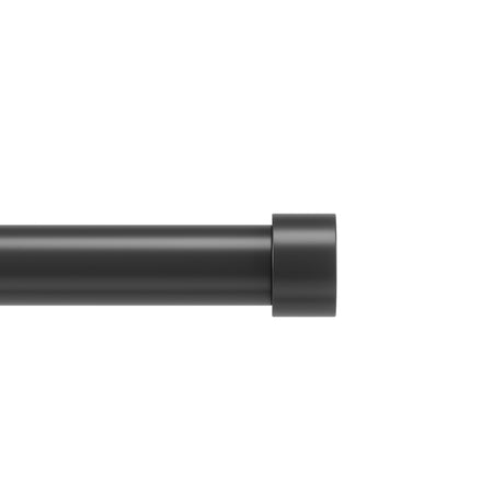 Single Curtain Rods | color: Matte-Black | size: 66-120" (168-305 cm) | diameter: 1" (2.5 cm)