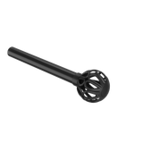 Single Curtain Rods | color: Matte-Black | size: 42-120" (107-305 cm) | diameter: 1" (2.5 cm)