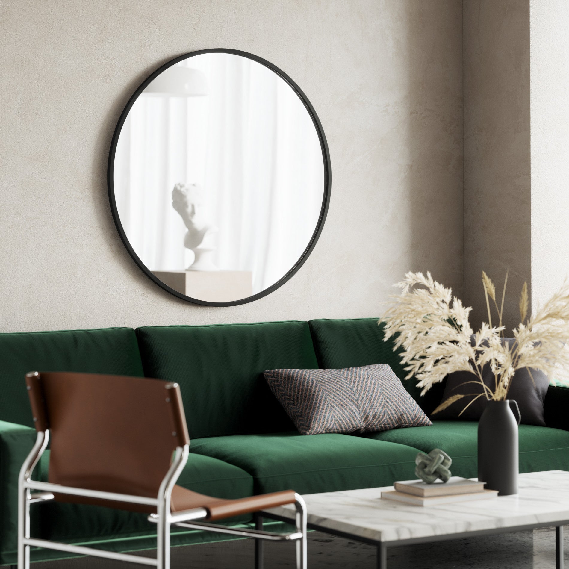 Hub Wall Mirror - Large Round & Modern Circular | Umbra Canada