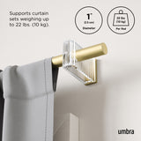 | color: Gold | size: 42-120" (107-305 cm) | diameter: 1" (2.5 cm)