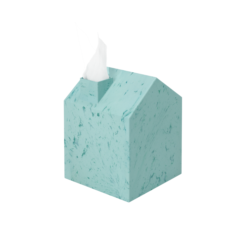 Tissue Box Cover & Trays | color: Ocean Blue