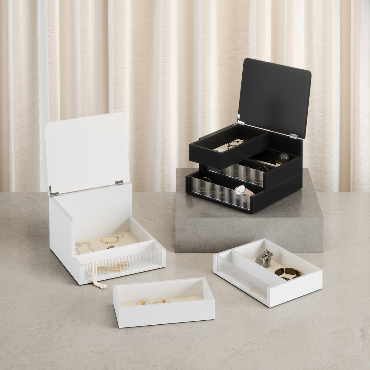 Jewelry Boxes | color: White