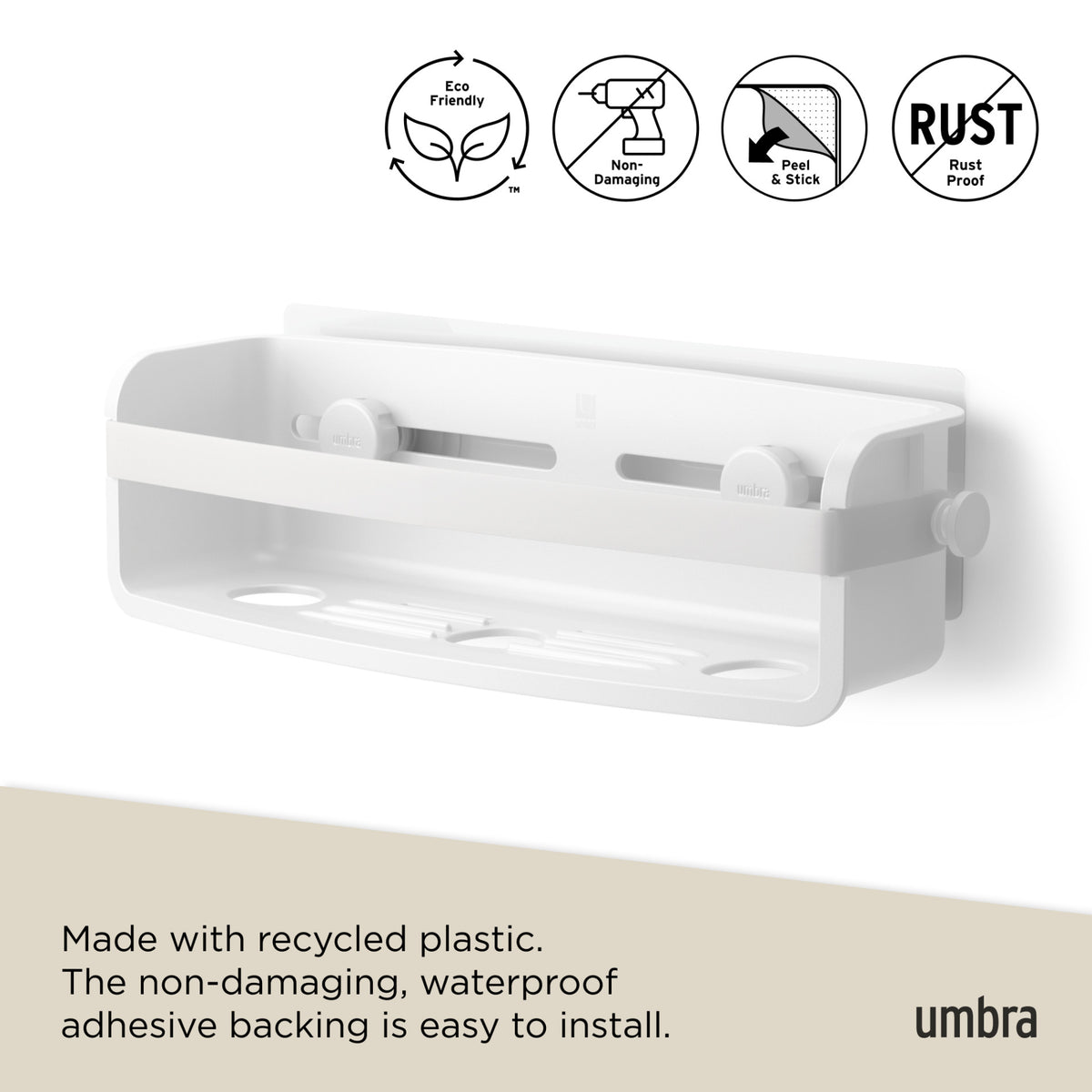 Shower Storage | color: White