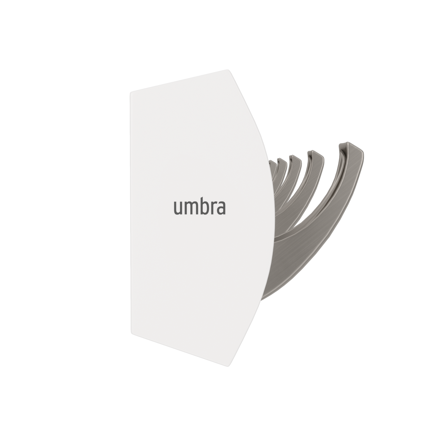 Wall Hooks | color: White-Nickel