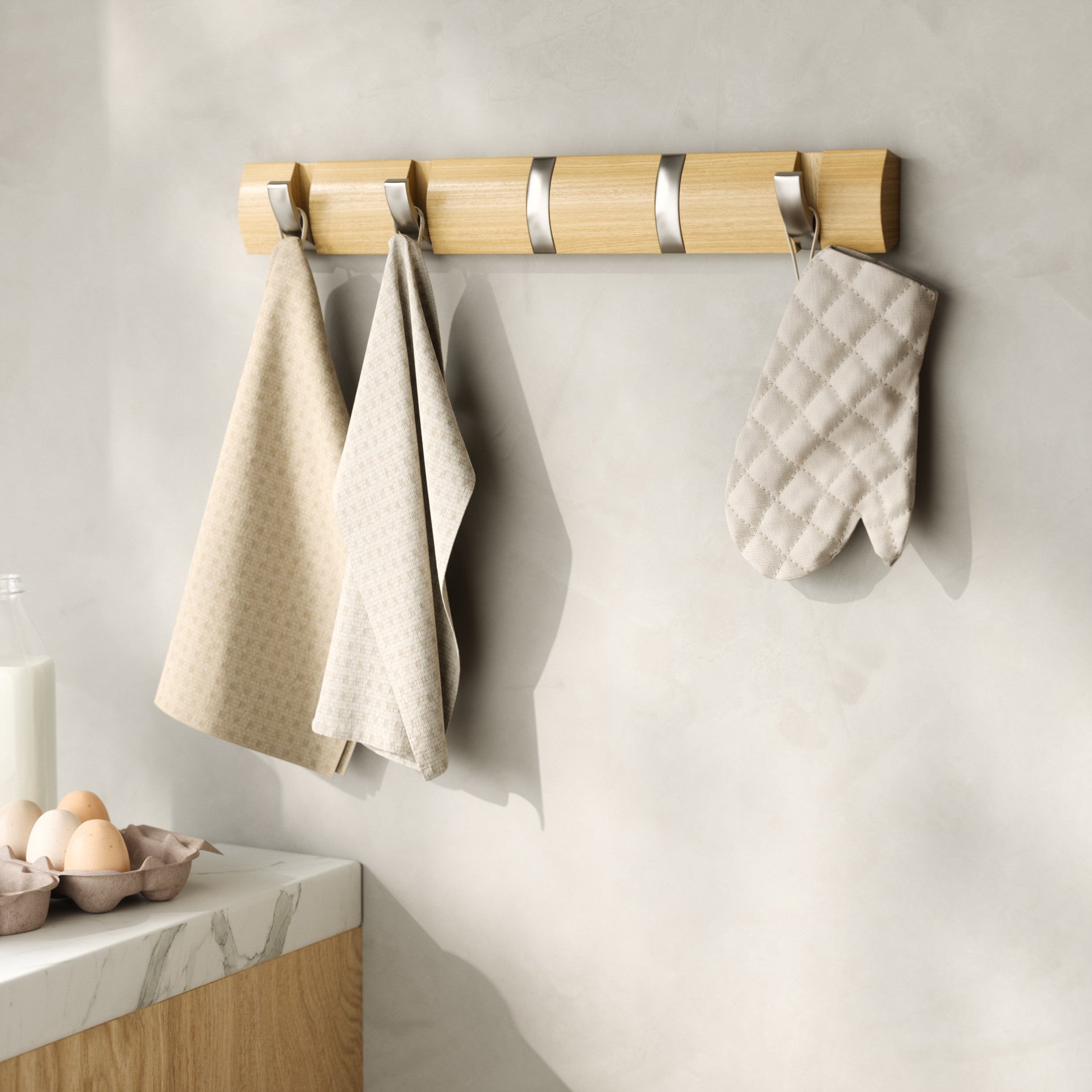 Flip 5 Wall Mounted Hook - Coat Rack & Wall Hooks | Umbra Canada