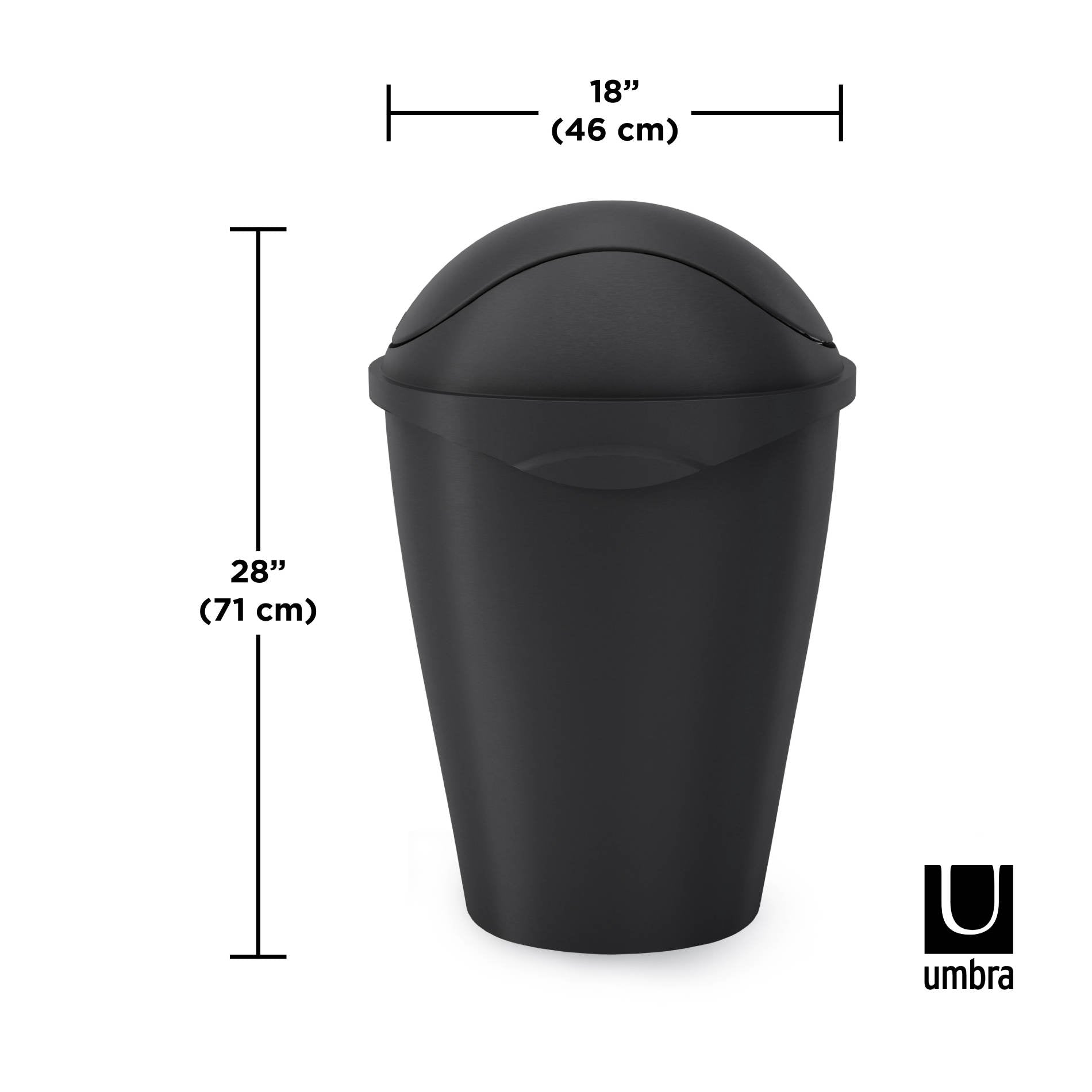 Large Trash Can with Swing-Top Lid | Swinger by Umbra Canada
