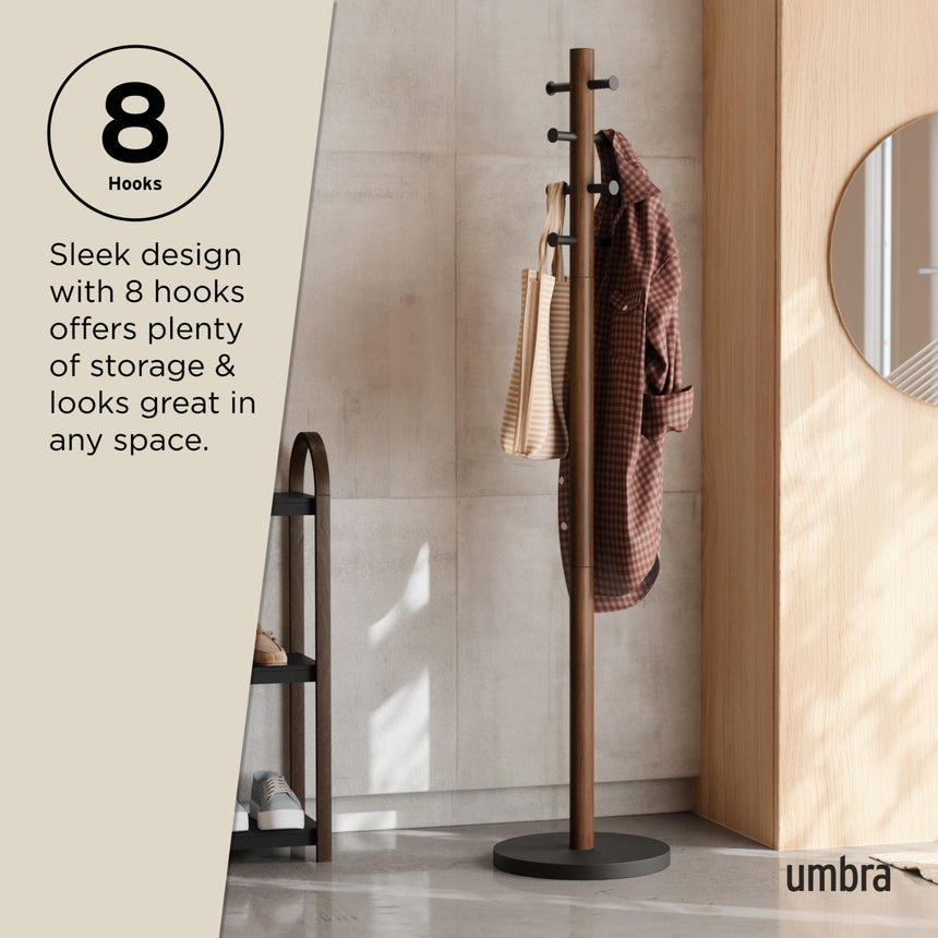 Modern Coat Rack Stand Pillar by Umbra Canada