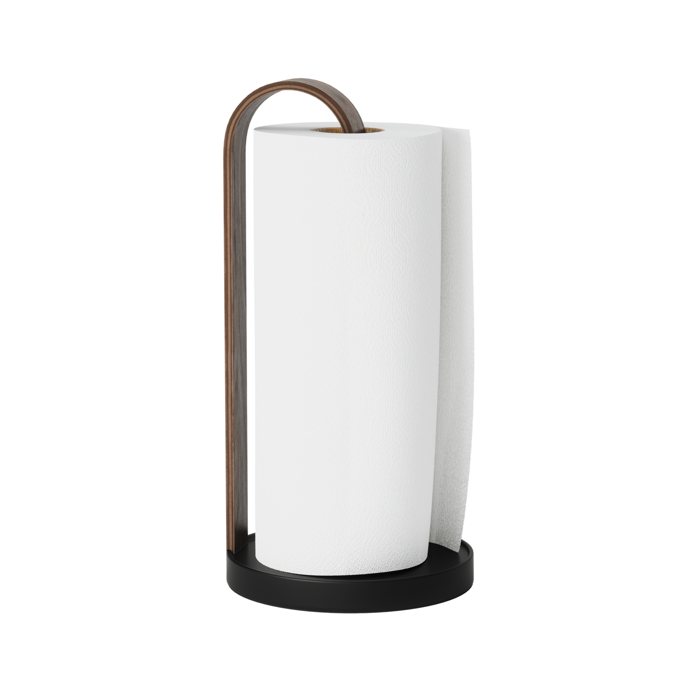 Paper Towel Holders | color: Black-Walnut