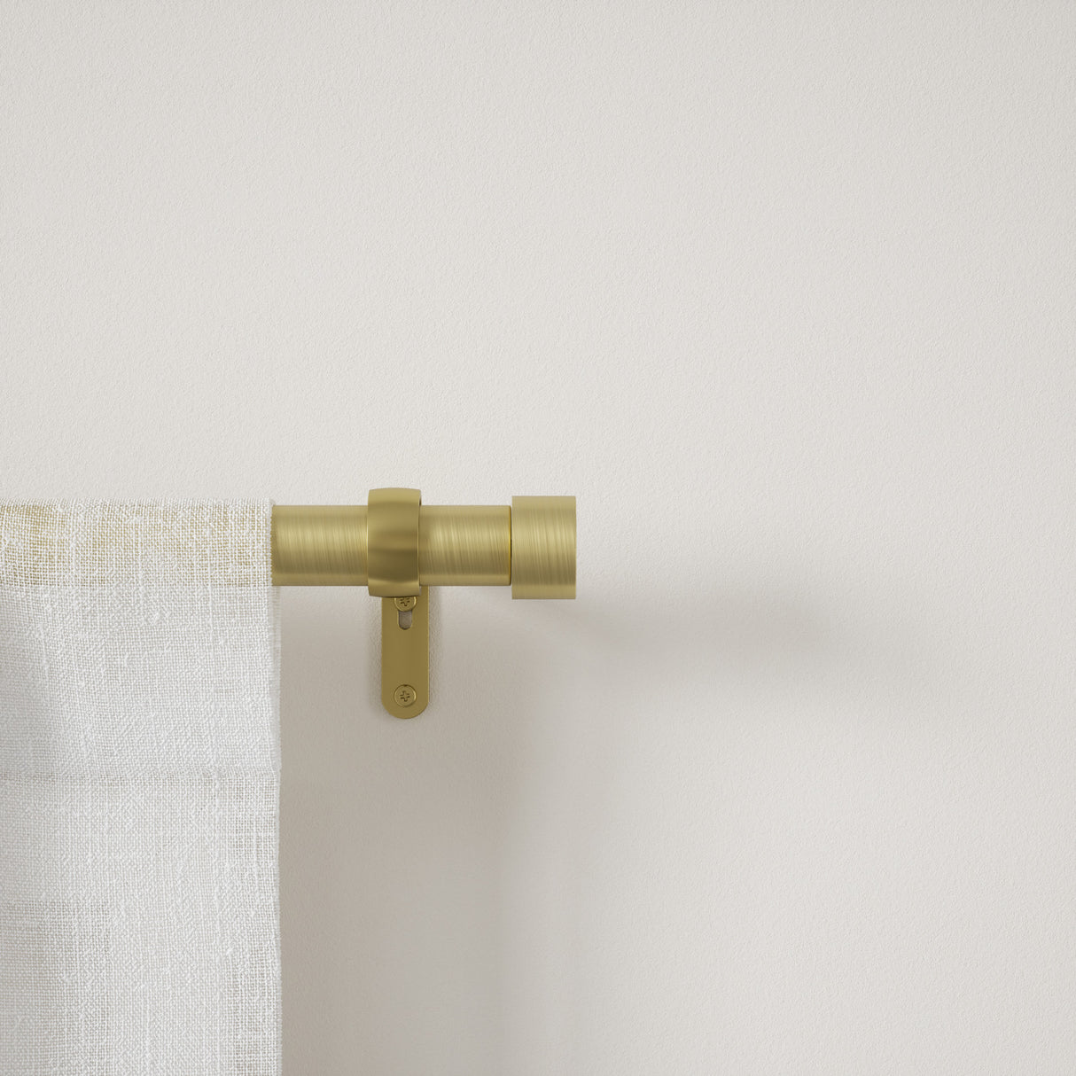 Single Curtain Rods | color: Gold | size: 120-180" (305-457 cm) | diameter: 1" (2.5 cm) | Hover