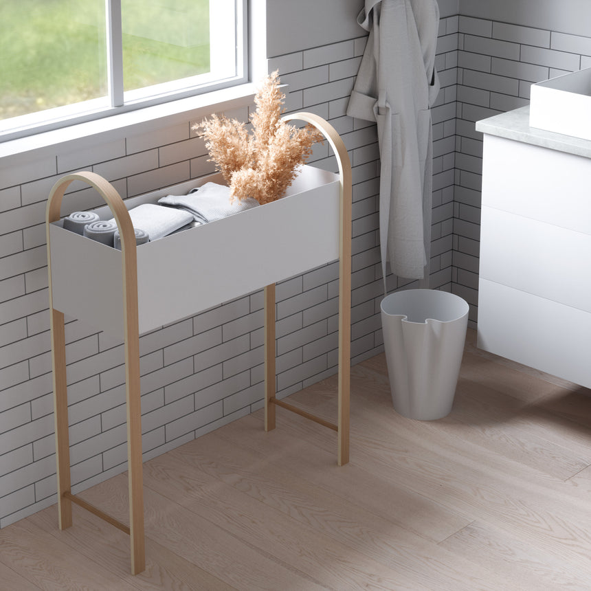 Floor Planters | color: White-Natural