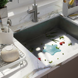 Drain Stop & Hair Catcher | color: Lagoon Blue