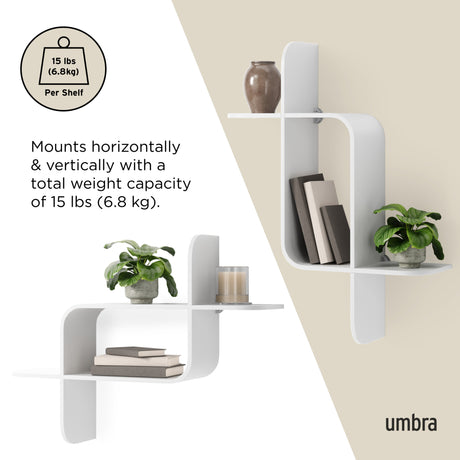 Shelves & Magazine Racks | color: White