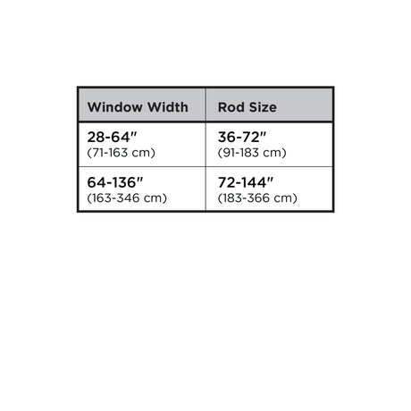 Single Curtain Rods | color: Eco-Friendly Nickel | size: 72-144" (183-365 cm) | diameter: 1" (2.5 cm)