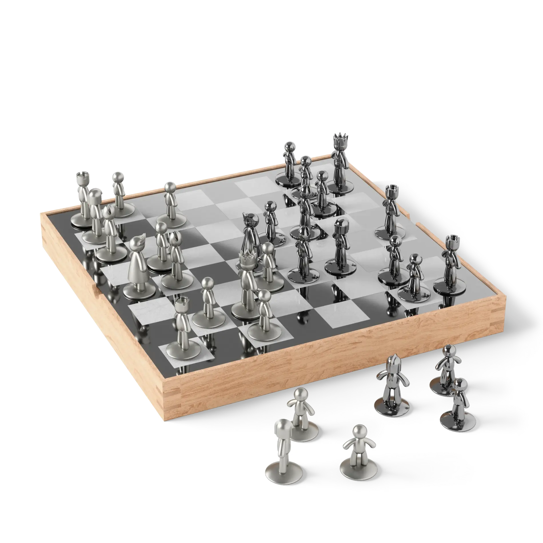 置物 Chess Playful Chess Set - Buddy Chess Set | Umbra Canada