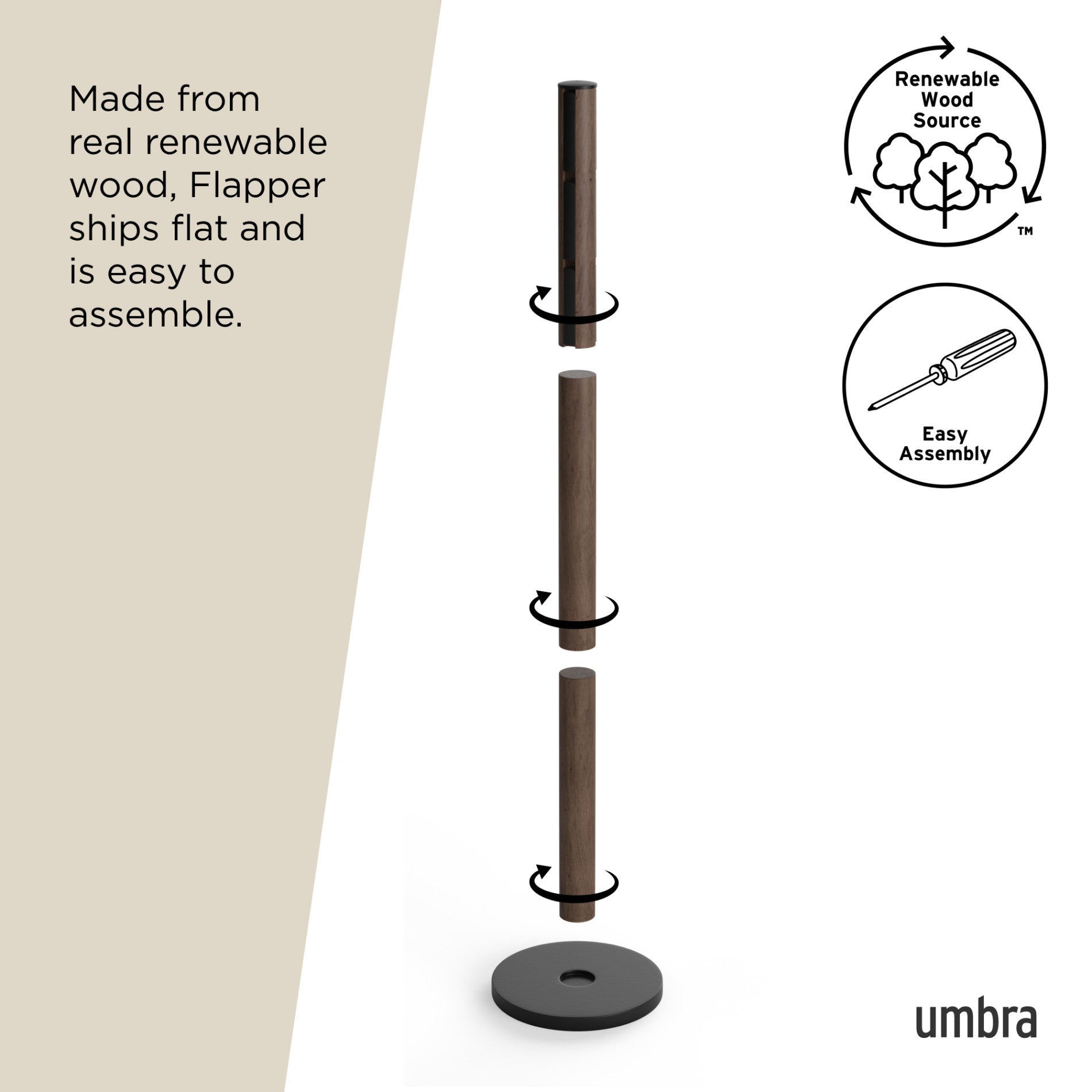 Modern Coat Rack Stand - Flapper by Umbra | Shop Now at Umbra CA